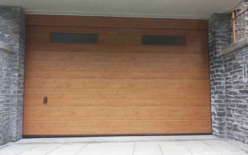 Superficie in acciaio, finitura DECOGRAIN essenza Winchester Oak